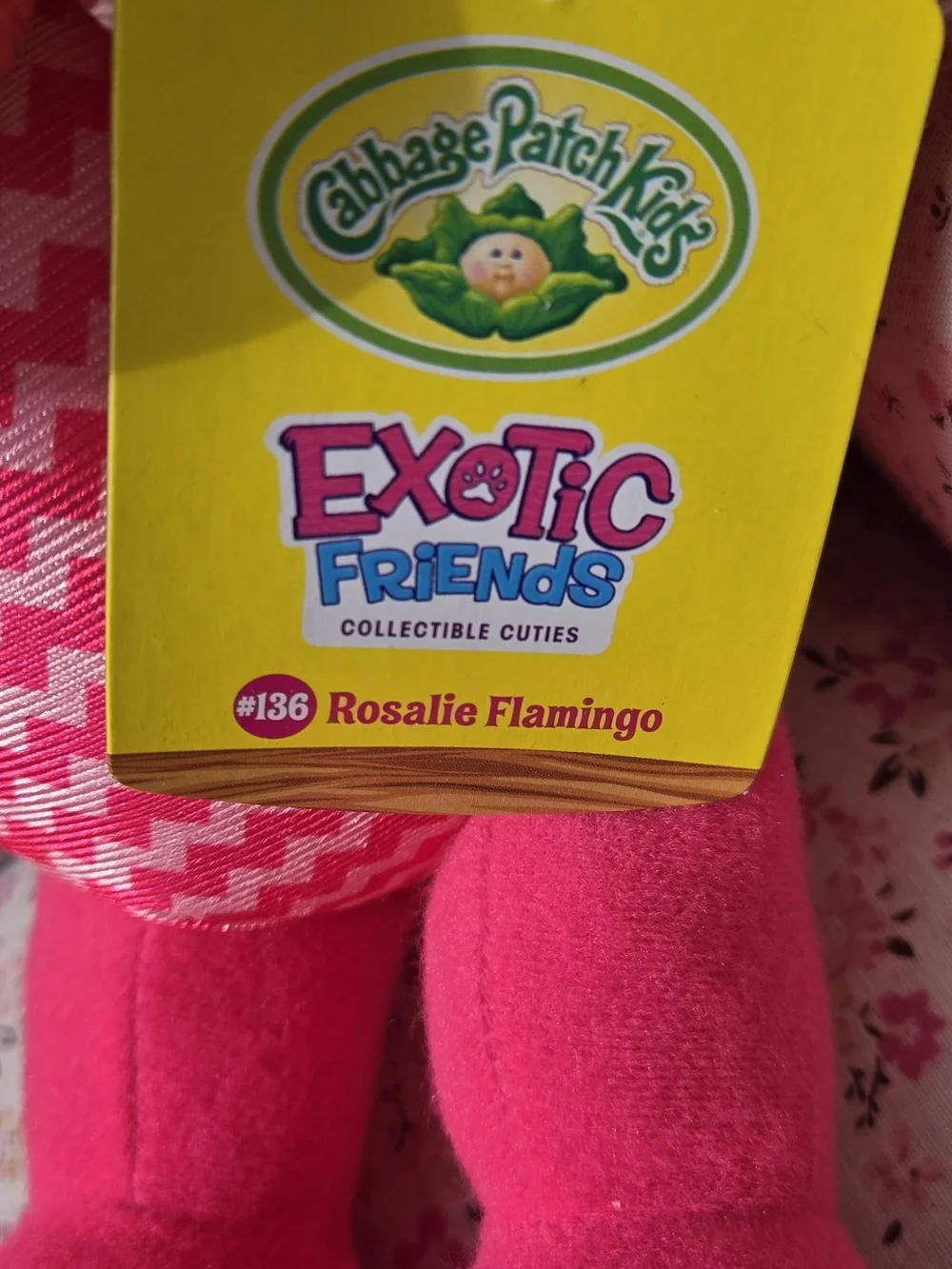 CABBAGE PATCH KIDS Rosalie Flamingo Plush Doll - Pink Collectible #138